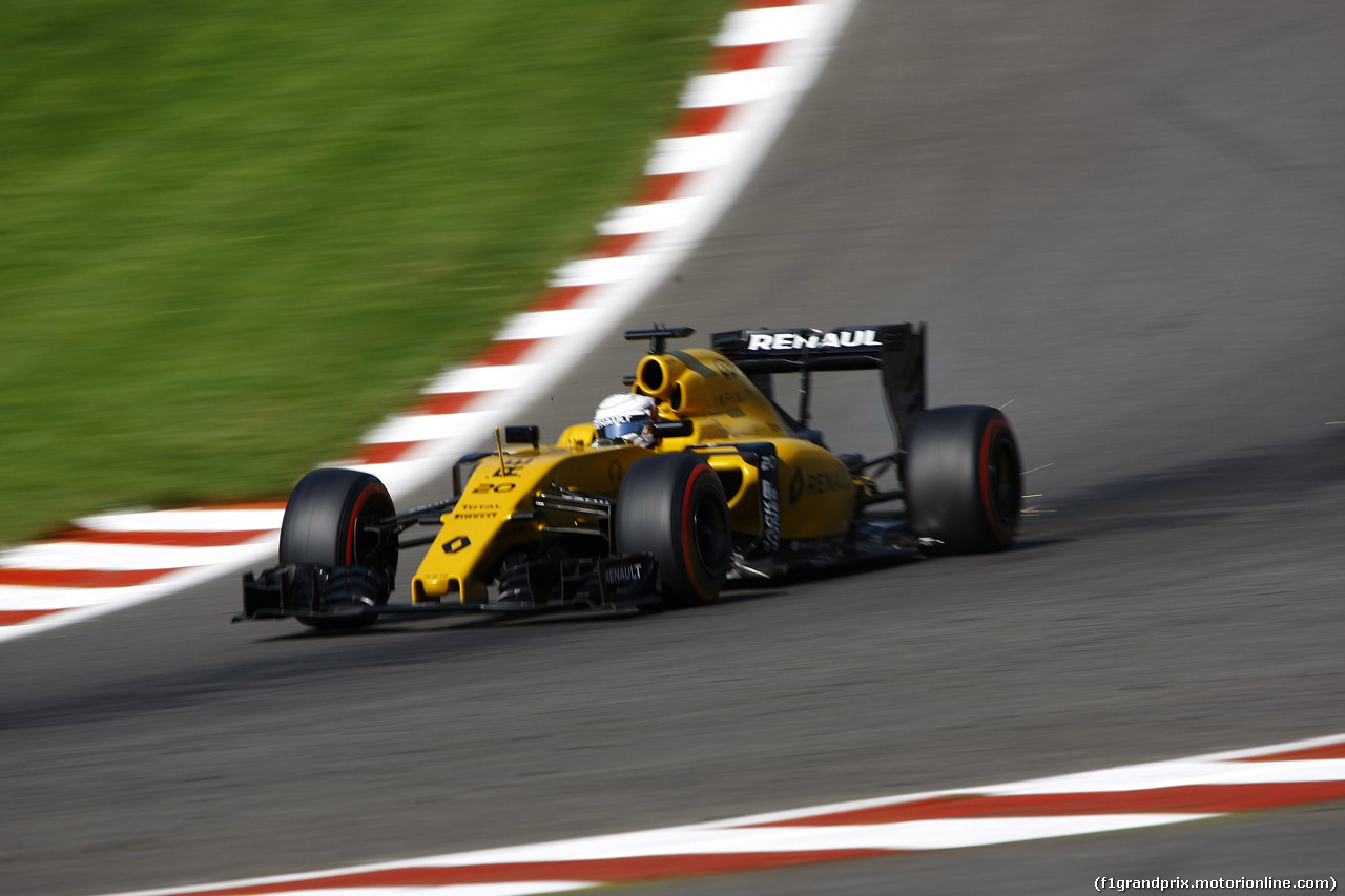 GP BELGIO, 27.08.2016 - Prove Libere 3, Kevin Magnussen (DEN) Renault Sport F1 Team RS16