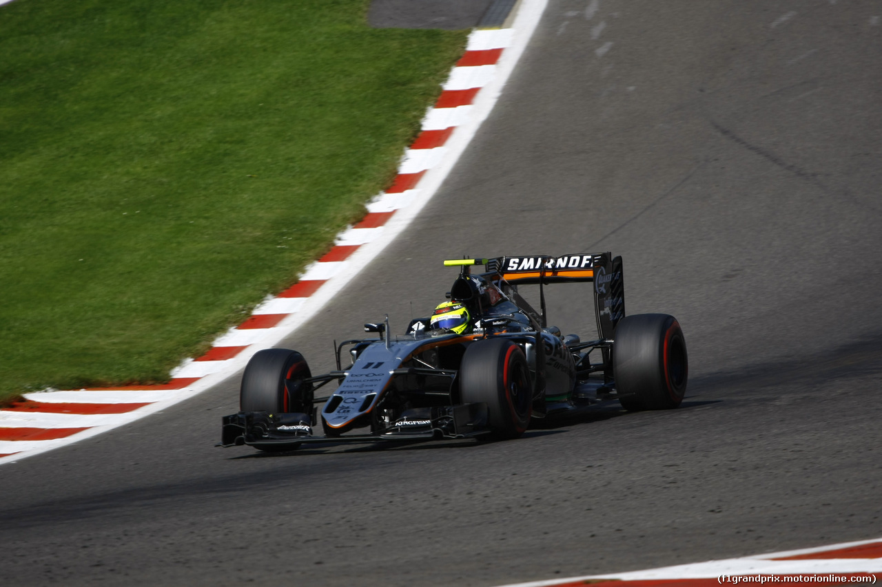 GP BELGIO, 27.08.2016 - Prove Libere 3, Sergio Perez (MEX) Sahara Force India F1 VJM09