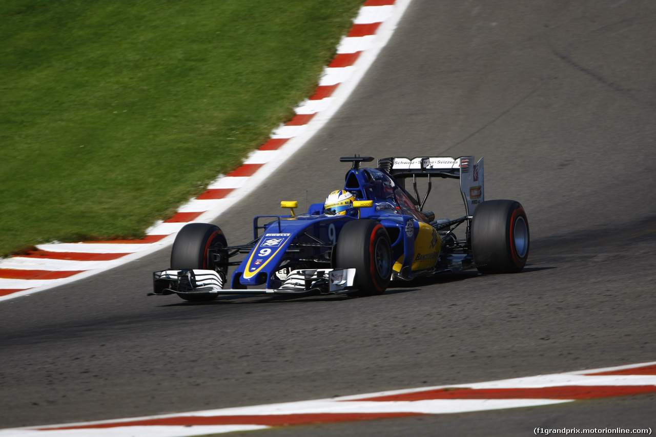 GP BELGIO, 27.08.2016 - Prove Libere 3, Marcus Ericsson (SUE) Sauber C34