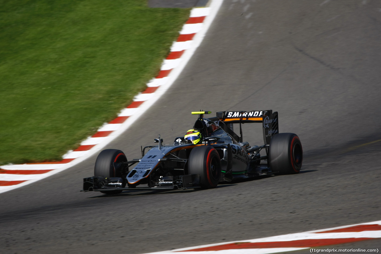 GP BELGIO, 27.08.2016 - Prove Libere 3, Sergio Perez (MEX) Sahara Force India F1 VJM09