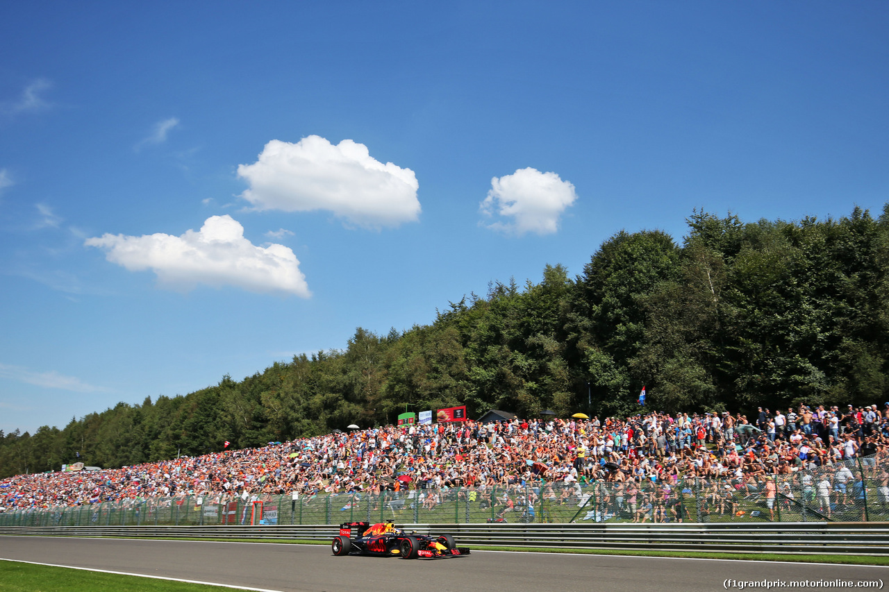 GP BELGIO, Daniel Ricciardo (AUS) Red Bull Racing RB12.
27.08.2016. Qualifiche