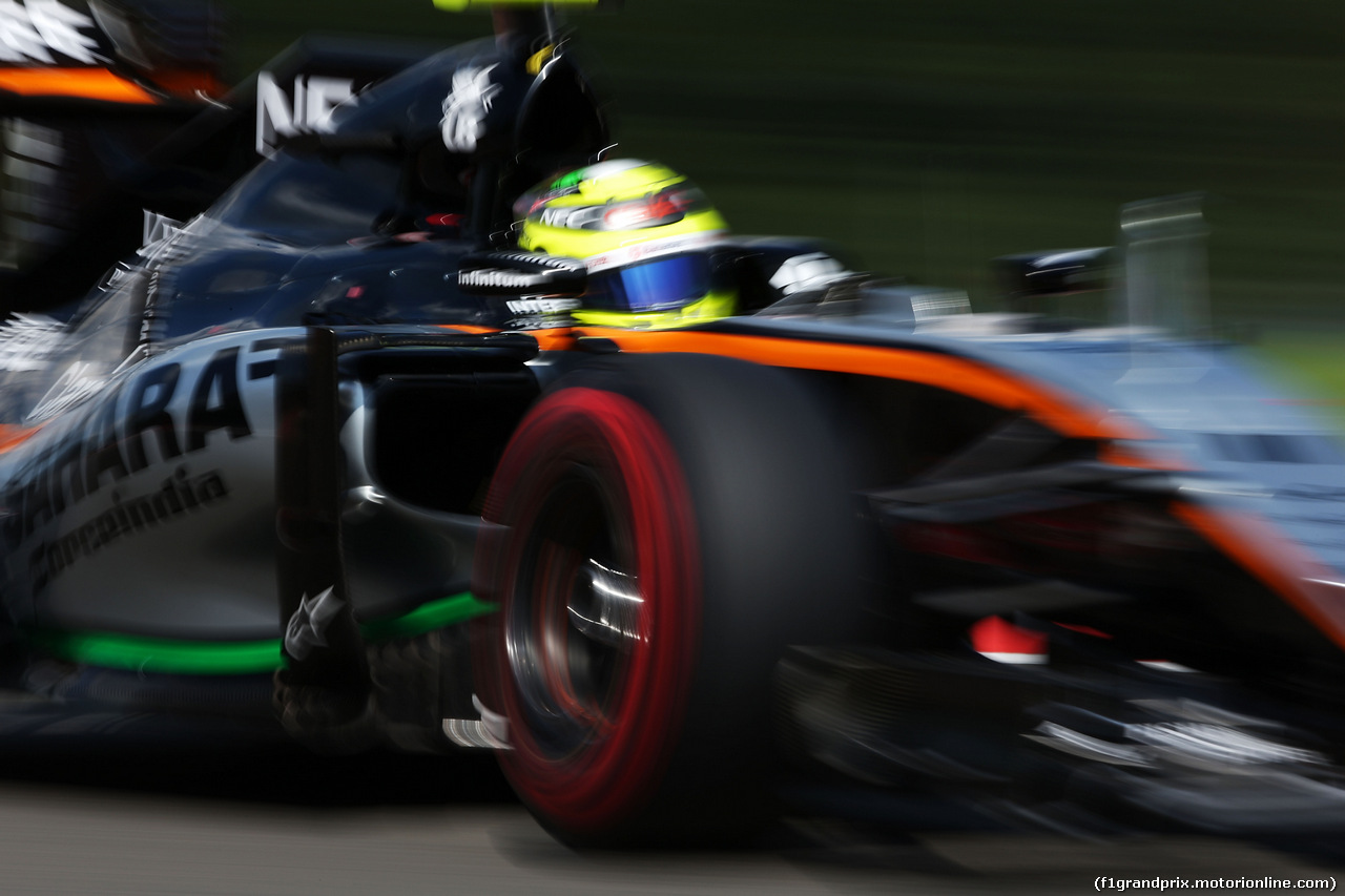 GP BELGIO, Sergio Perez (MEX) Sahara Force India F1 VJM09.
27.08.2016. Qualifiche