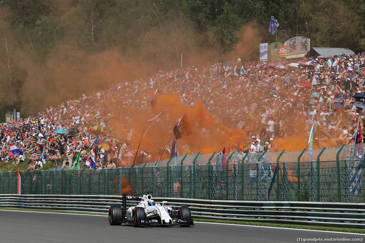 GP BELGIO, Felipe Massa (BRA) Williams FW38.
27.08.2016. Qualifiche