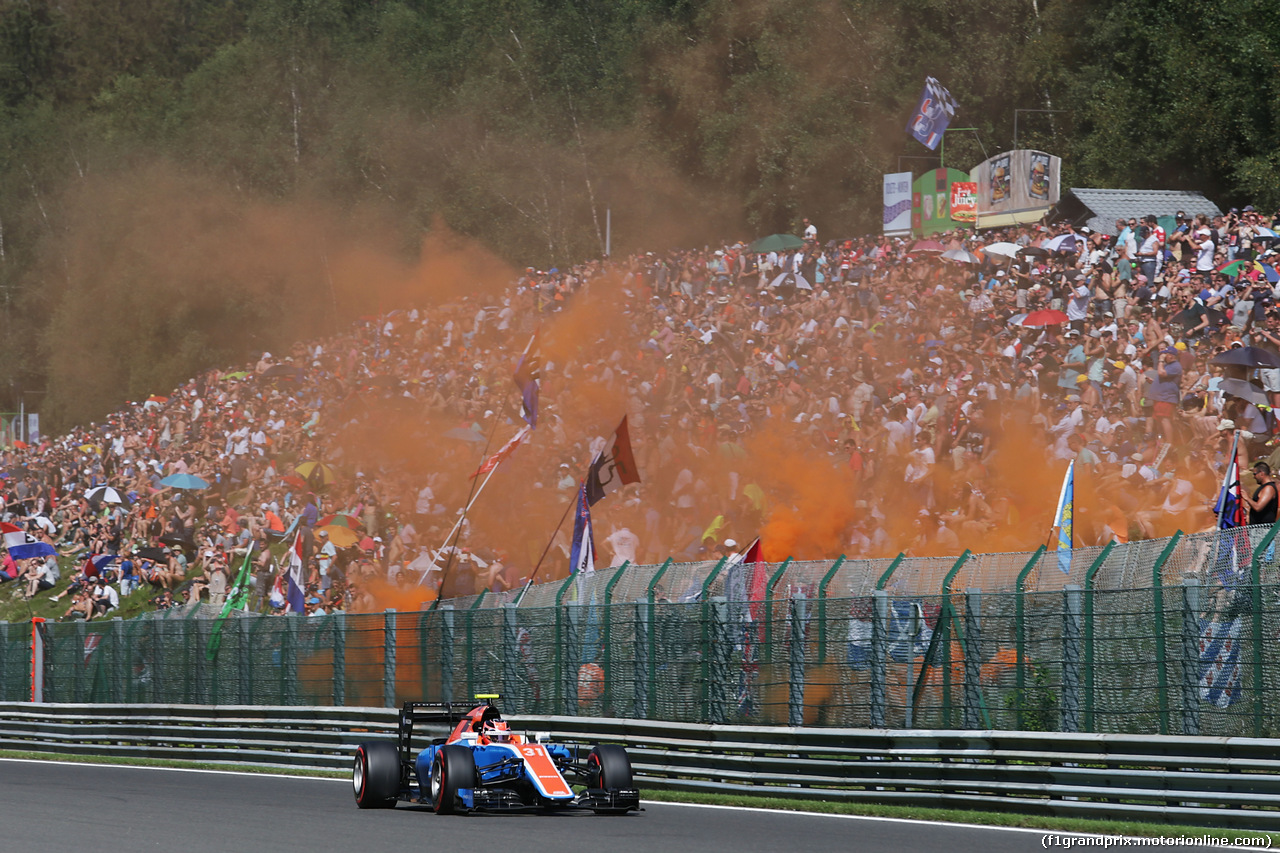 GP BELGIO, Esteban Ocon (FRA) Manor Racing MRT05.
27.08.2016. Qualifiche