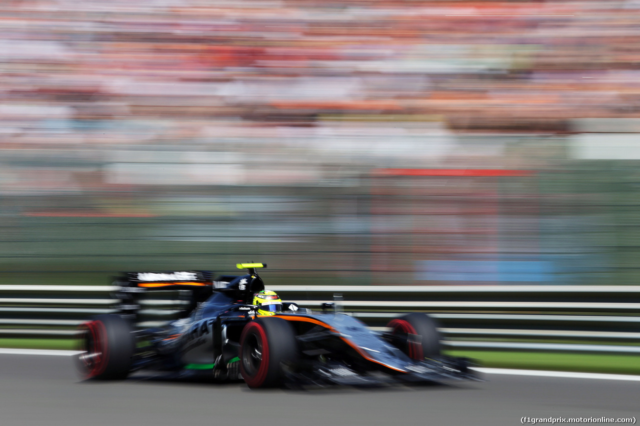 GP BELGIO, Sergio Perez (MEX) Sahara Force India F1 VJM09.
27.08.2016. Qualifiche