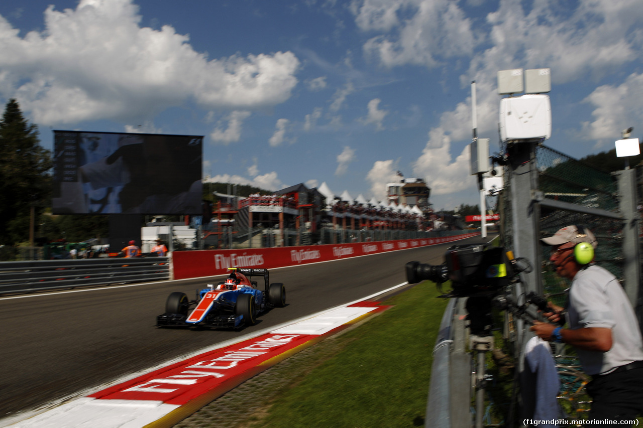 GP BELGIO, 27.08.2016 - Prove Libere 3, Esteban Ocon (FRA) Manor Racing MRT05