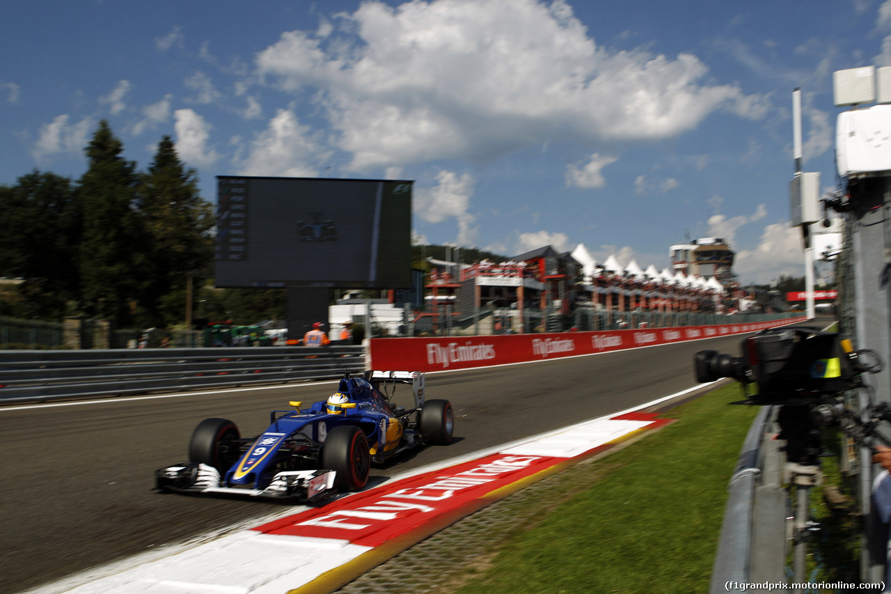 GP BELGIO, 27.08.2016 - Prove Libere 3, Marcus Ericsson (SUE) Sauber C34