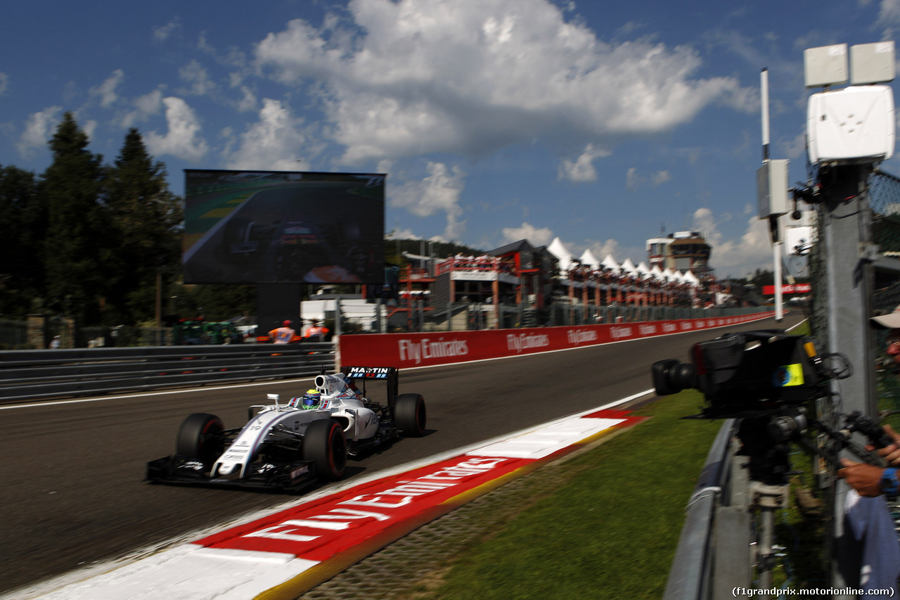 GP BELGIO, 27.08.2016 - Prove Libere 3, Felipe Massa (BRA) Williams FW38