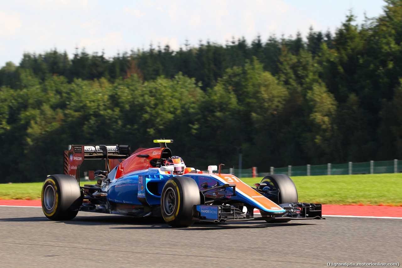 GP BELGIO, 27.08.2016 - Prove Libere 3, Esteban Ocon (FRA) Manor Racing MRT05