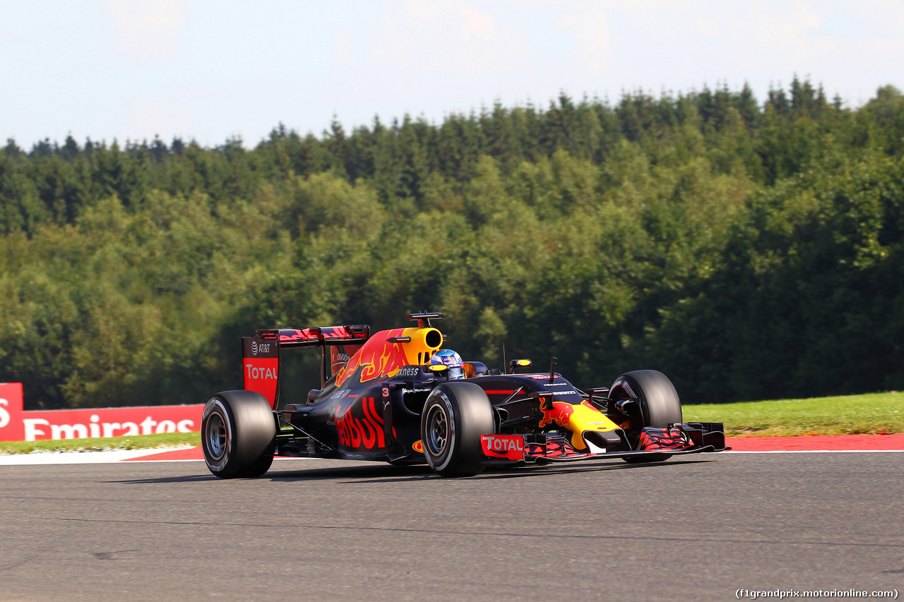 GP BELGIO, 27.08.2016 - Prove Libere 3, Daniel Ricciardo (AUS) Red Bull Racing RB12