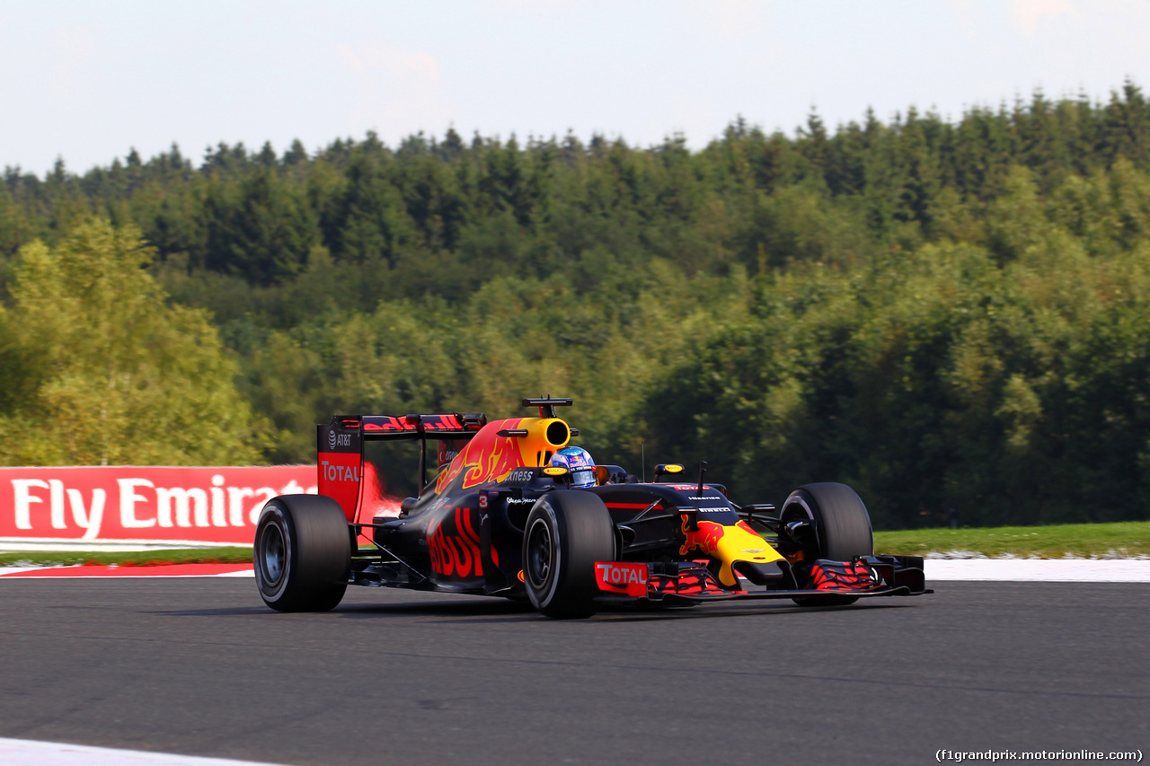 GP BELGIO, 27.08.2016 - Prove Libere 3, Daniel Ricciardo (AUS) Red Bull Racing RB12