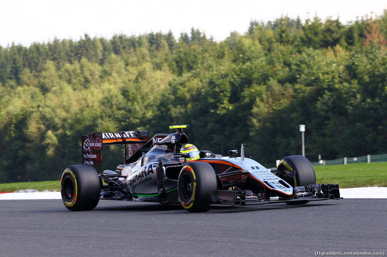 GP BELGIO, 27.08.2016 - Prove Libere 3, Sergio Perez (MEX) Sahara Force India F1 VJM09