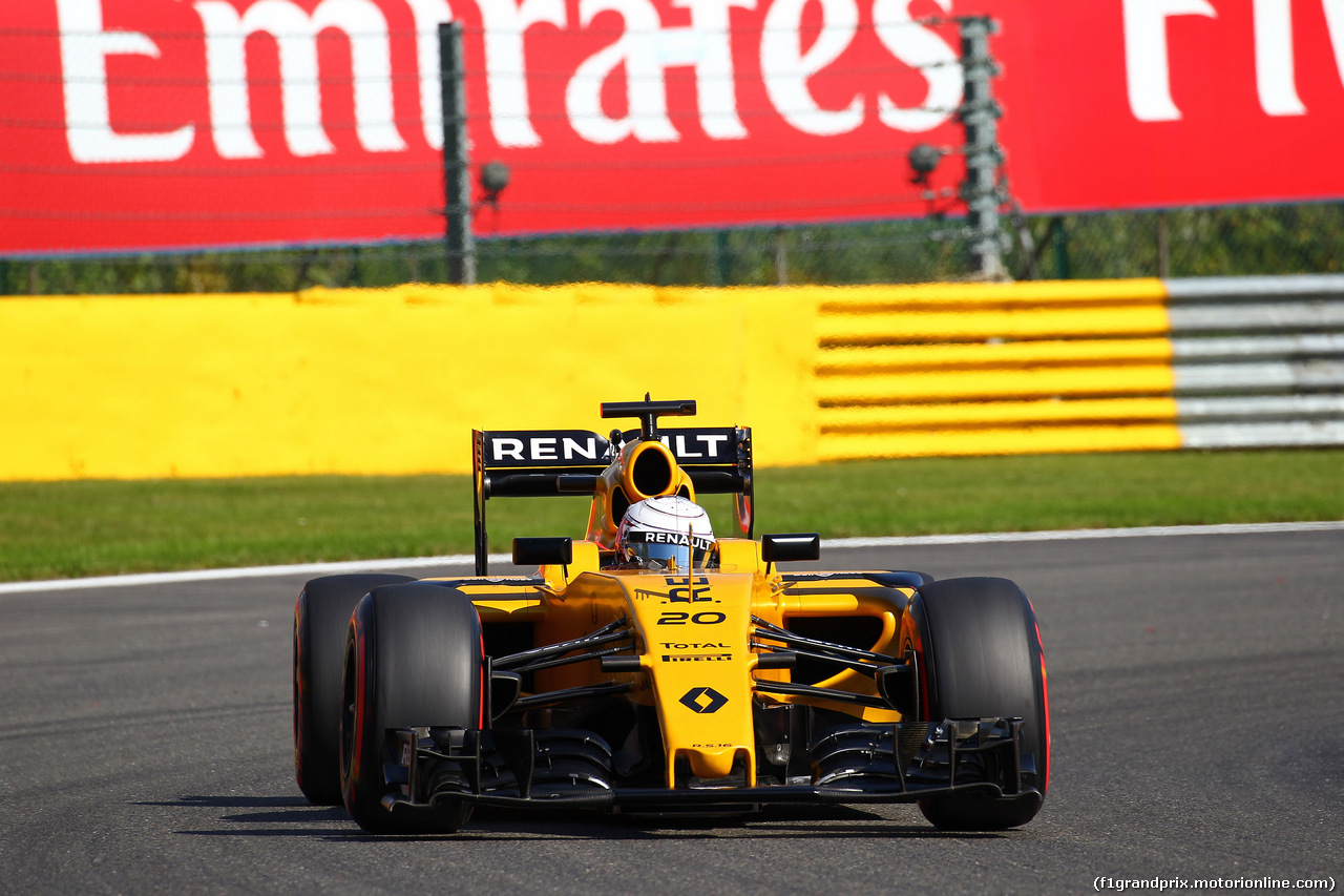 GP BELGIO, 27.08.2016 - Prove Libere 3, Kevin Magnussen (DEN) Renault Sport F1 Team RS16