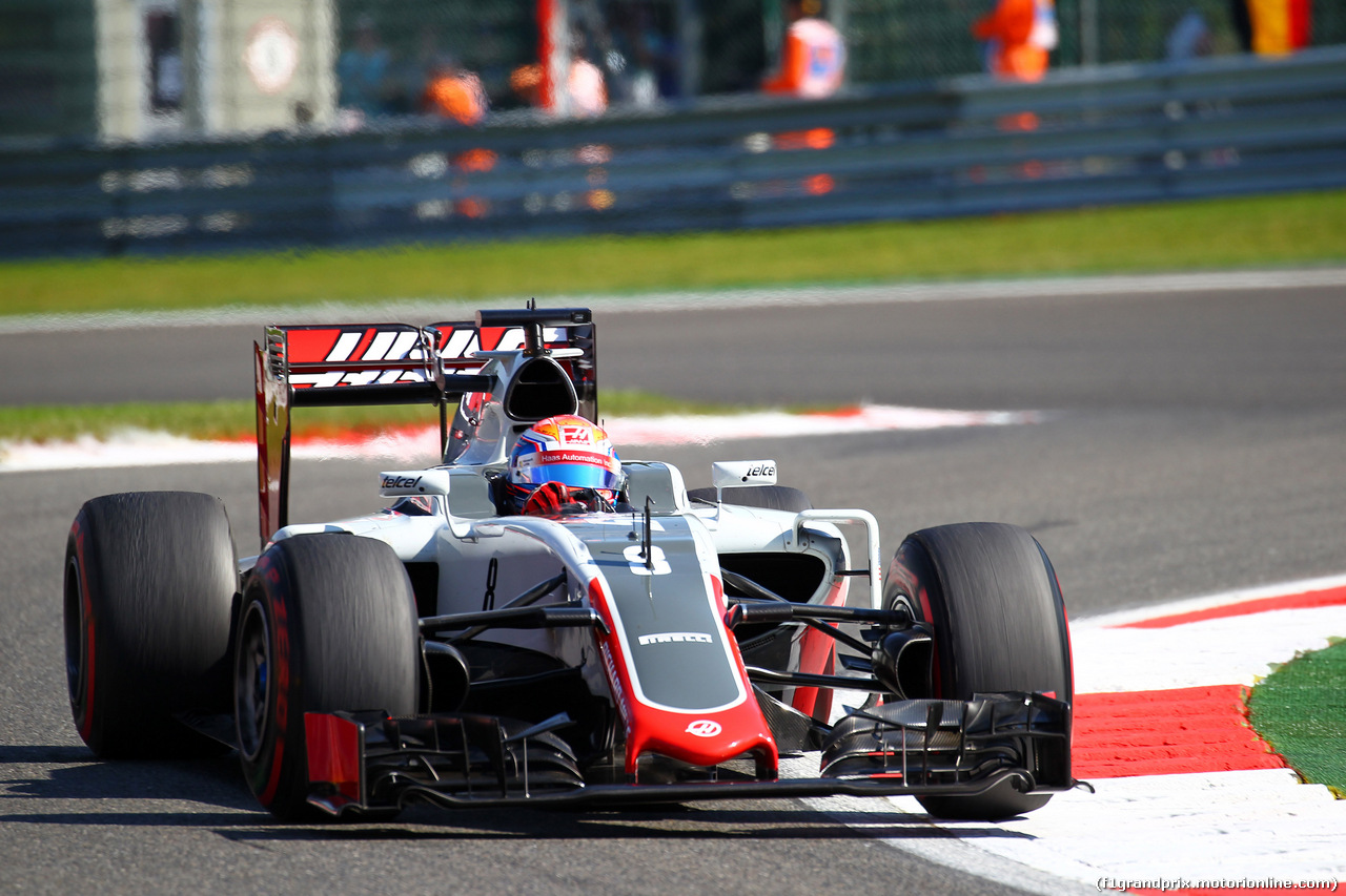 GP BELGIO, 27.08.2016 - Prove Libere 3, Romain Grosjean (FRA) Haas F1 Team VF-16