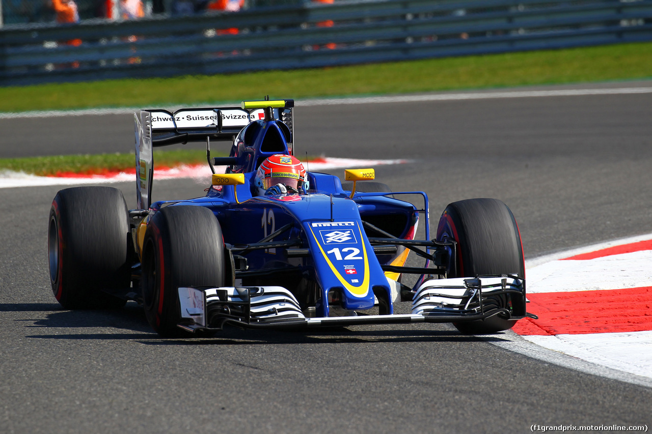 GP BELGIO, 27.08.2016 - Prove Libere 3, Felipe Nasr (BRA) Sauber C34