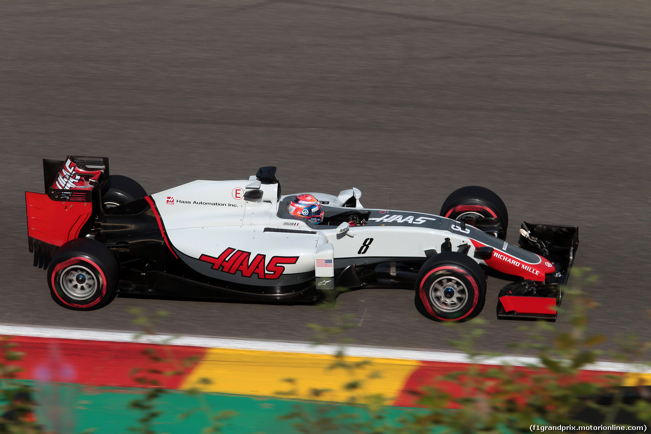 GP BELGIO, 27.08.2016 - Prove Libere 3, Romain Grosjean (FRA) Haas F1 Team VF-16