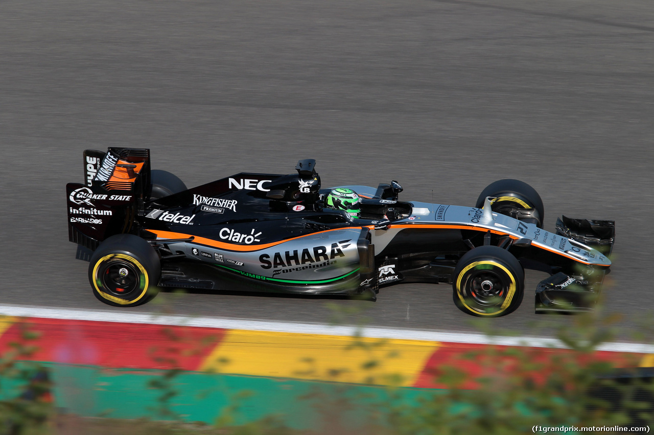 GP BELGIO, 27.08.2016 - Prove Libere 3, Nico Hulkenberg (GER) Sahara Force India F1 VJM09