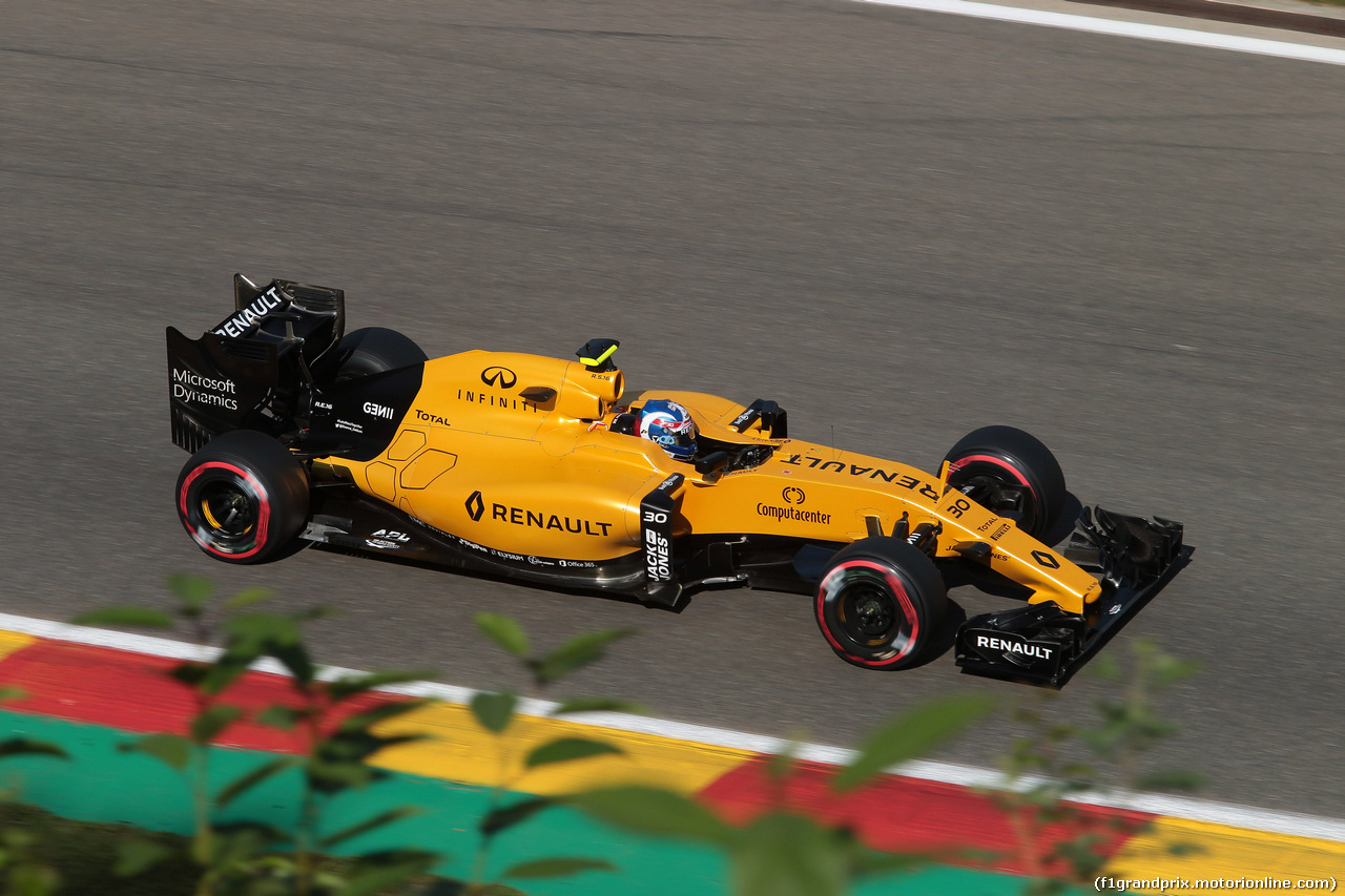 GP BELGIO, 27.08.2016 - Prove Libere 3, Jolyon Palmer (GBR) Renault Sport F1 Team RS16