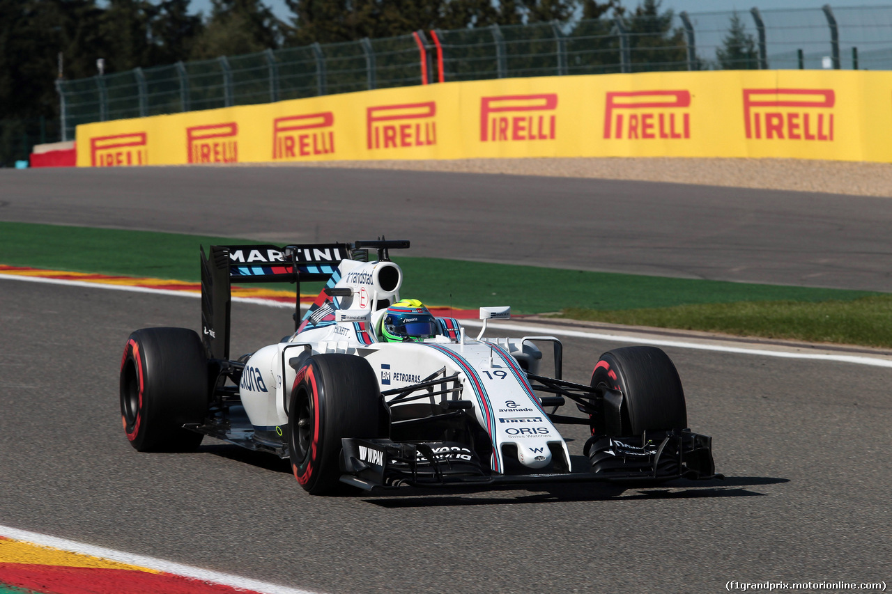 GP BELGIO, 27.08.2016 - Prove Libere 3, Felipe Massa (BRA) Williams FW38