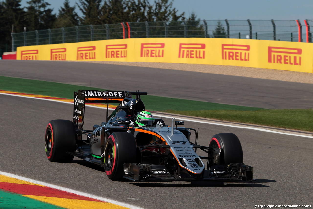GP BELGIO, 27.08.2016 - Prove Libere 3, Nico Hulkenberg (GER) Sahara Force India F1 VJM09