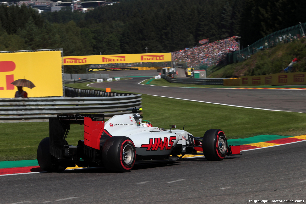 GP BELGIO, 27.08.2016 - Prove Libere 3, Esteban Gutierrez (MEX) Haas F1 Team VF-16