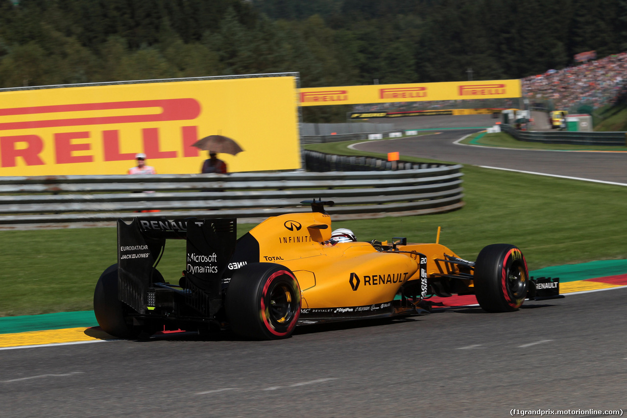 GP BELGIO, 27.08.2016 - Prove Libere 3, Kevin Magnussen (DEN) Renault Sport F1 Team RS16