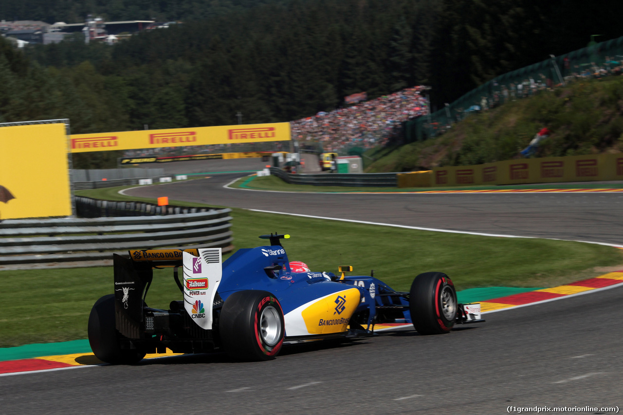 GP BELGIO, 27.08.2016 - Prove Libere 3, Felipe Nasr (BRA) Sauber C34