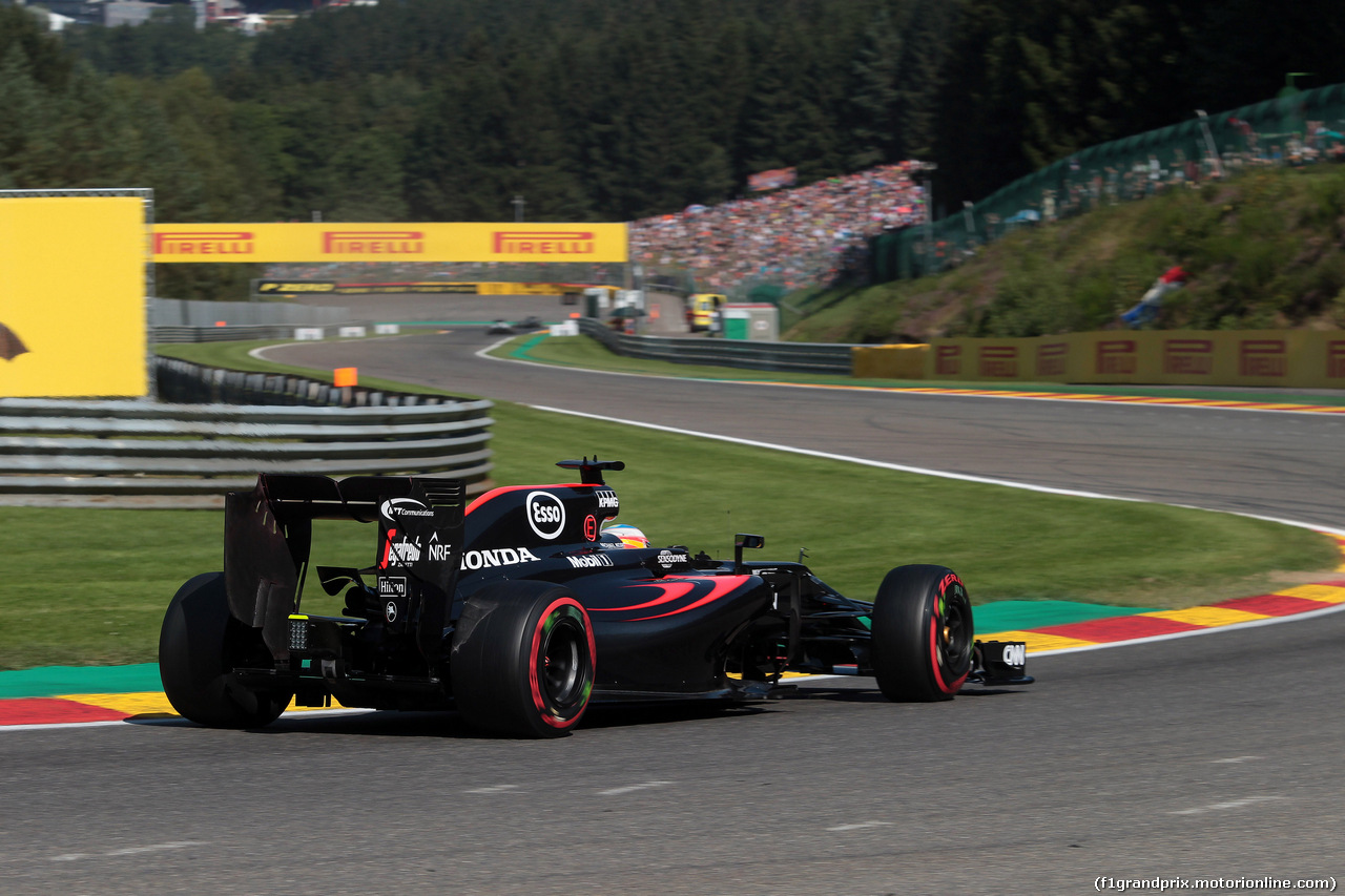 GP BELGIO, 27.08.2016 - Prove Libere 3, Fernando Alonso (ESP) McLaren Honda MP4-31