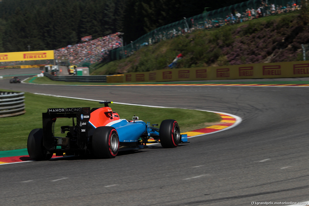 GP BELGIO, 27.08.2016 - Prove Libere 3, Esteban Ocon (FRA) Manor Racing MRT05