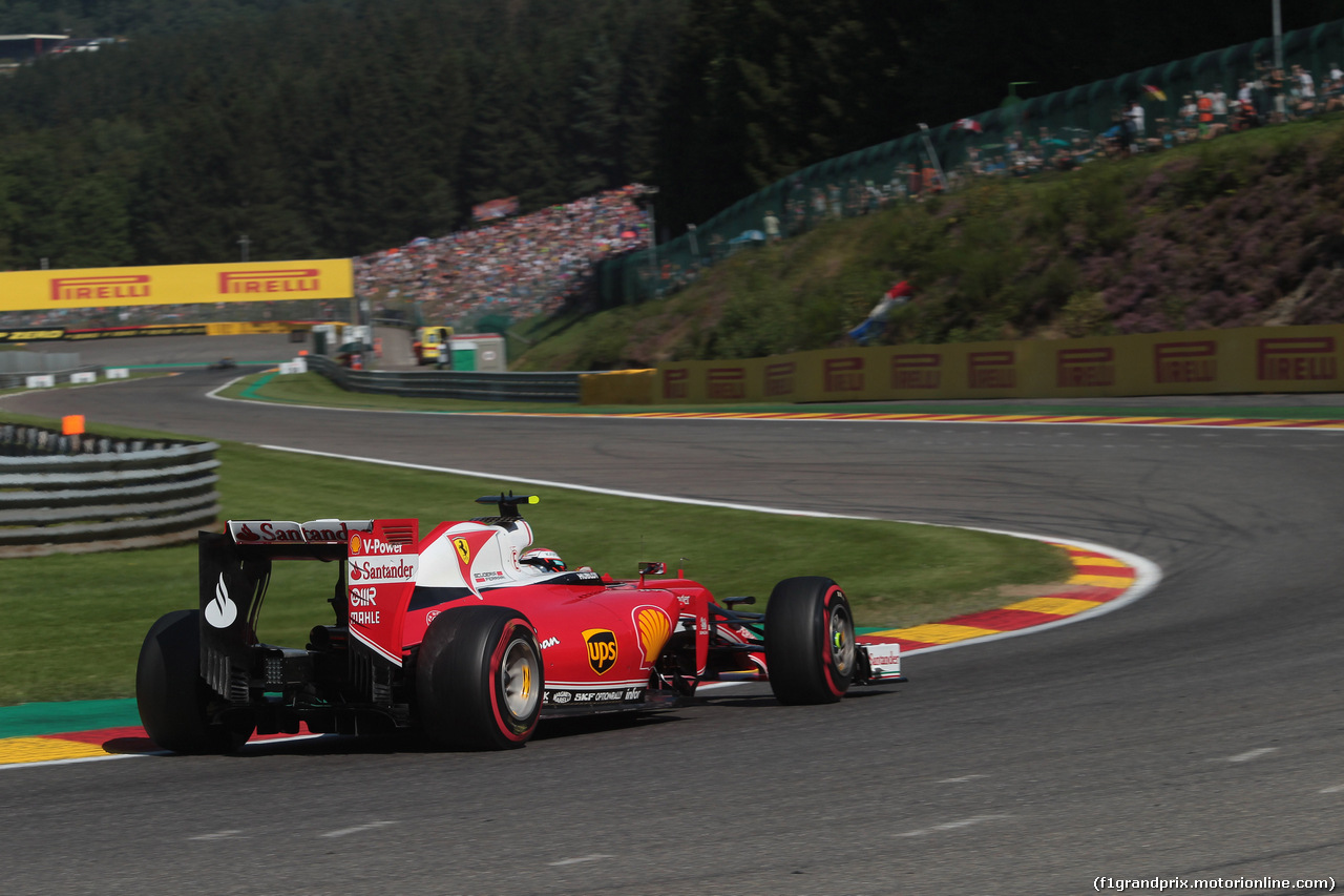 GP BELGIO, 27.08.2016 - Prove Libere 3, Kimi Raikkonen (FIN) Ferrari SF16-H