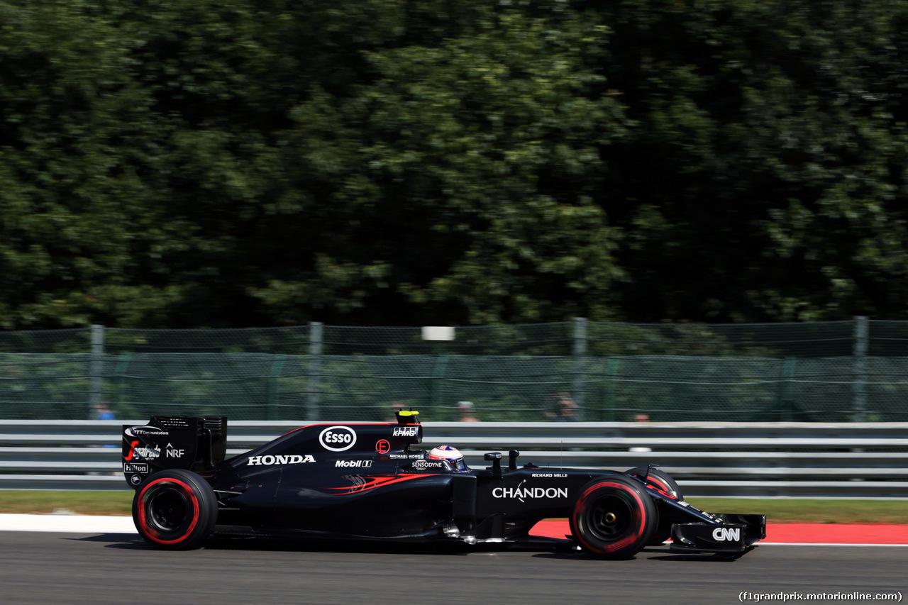 GP BELGIO, Jenson Button (GBR) McLaren MP4-31.
27.08.2016. Qualifiche