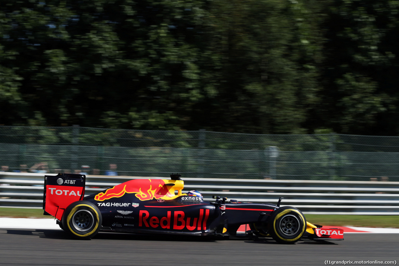 GP BELGIO, Daniel Ricciardo (AUS) Red Bull Racing RB12.
27.08.2016. Qualifiche