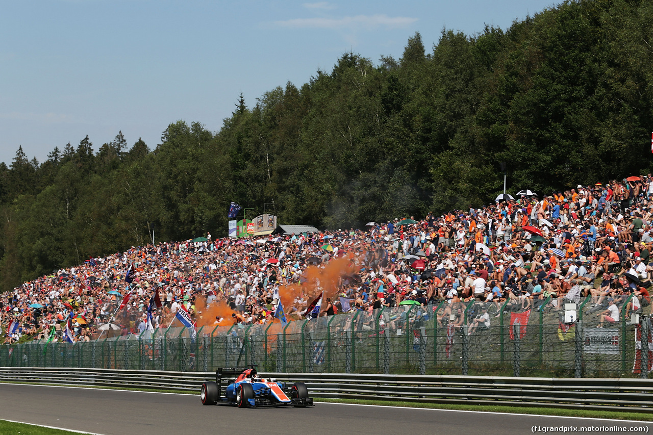 GP BELGIO, Pascal Wehrlein (GER) Manor Racing MRT05.
27.08.2016. Qualifiche