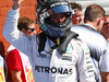 GP BELGIO, Nico Rosberg (GER) Mercedes AMG F1 celebrates his pole position in parc ferme.
27.08.2016. Qualifiche