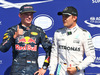 GP BELGIO, (L to R): Max Verstappen (NLD) Red Bull Racing celebrates his second position in qualifying parc ferme with pole sitter Nico Rosberg (GER) Mercedes AMG F1.
27.08.2016. Qualifiche