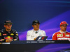 GP BELGIO, The post qualifying FIA Press Conference (L to R): Max Verstappen (NLD) Red Bull Racing, second; Nico Rosberg (GER) Mercedes AMG F1, pole position; Kimi Raikkonen (FIN) Ferrari, third 
27.08.2016. Qualifiche