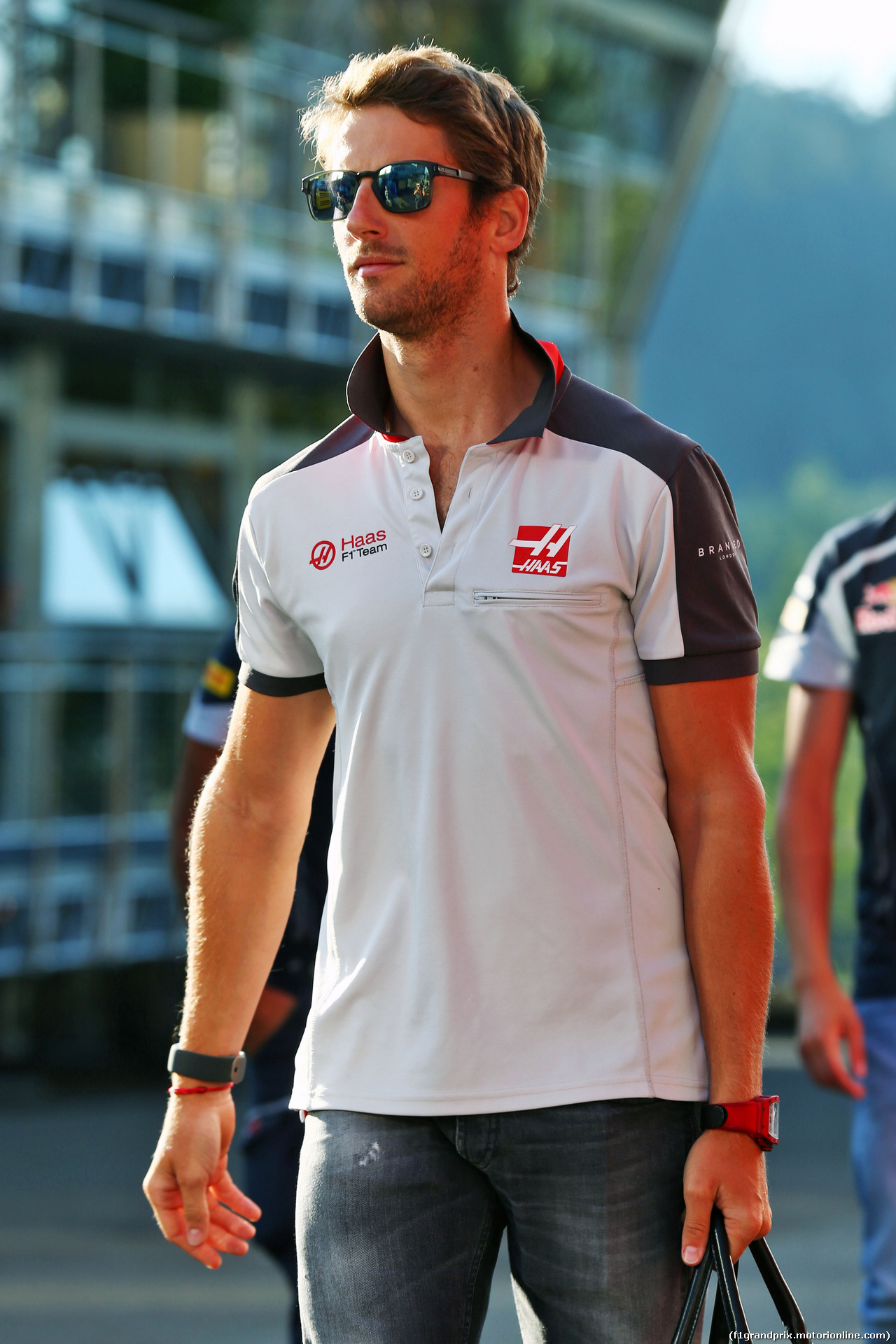 GP BELGIO, Romain Grosjean (FRA) Haas F1 Team.
26.08.2016.