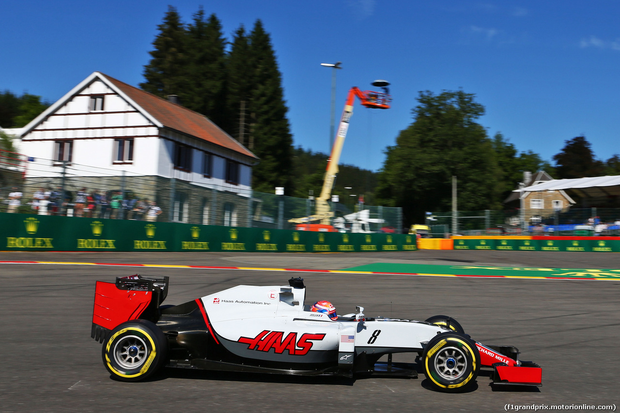 GP BELGIO, Romain Grosjean (FRA) Haas F1 Team VF-16.
26.08.2016.