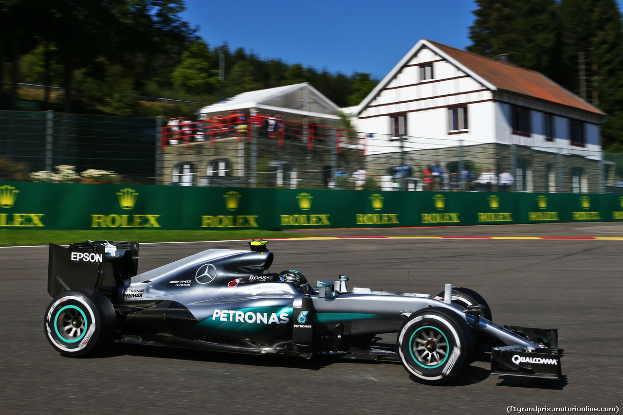 GP BELGIO, Nico Rosberg (GER) Mercedes AMG F1 W07 Hybrid.
26.08.2016. Prove Libere 1