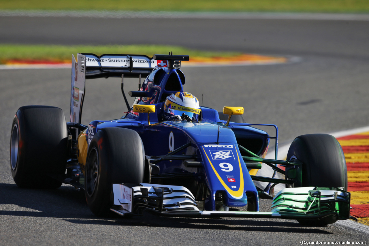 GP BELGIO, Marcus Ericsson (SWE) Sauber C35.
26.08.2016. Prove Libere 1