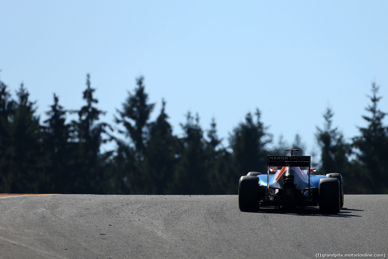 GP BELGIO, 26.08.2016 - Prove Libere 1, Esteban Ocon (FRA) Manor Racing MRT05