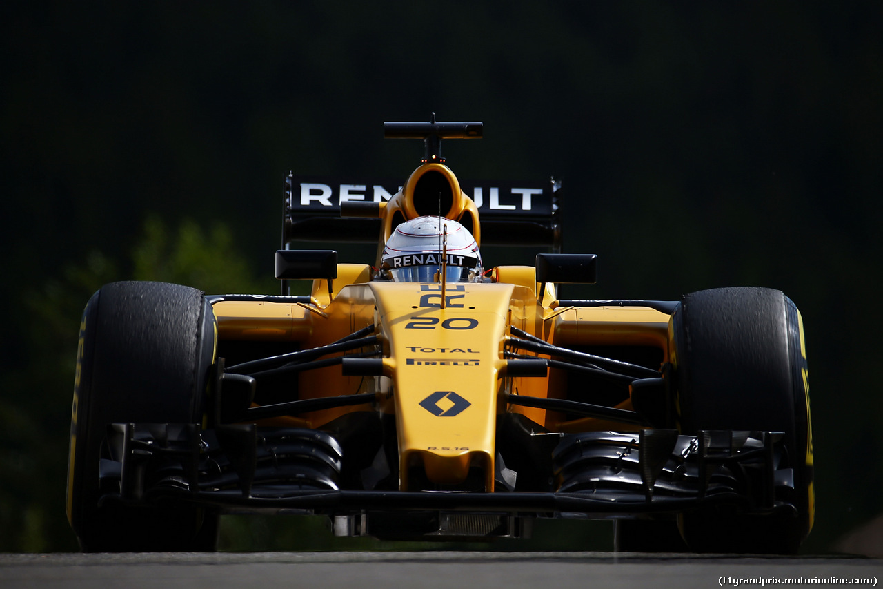 GP BELGIO, Kevin Magnussen (DEN) Renault Sport F1 Team RS16.
26.08.2016. Prove Libere 1