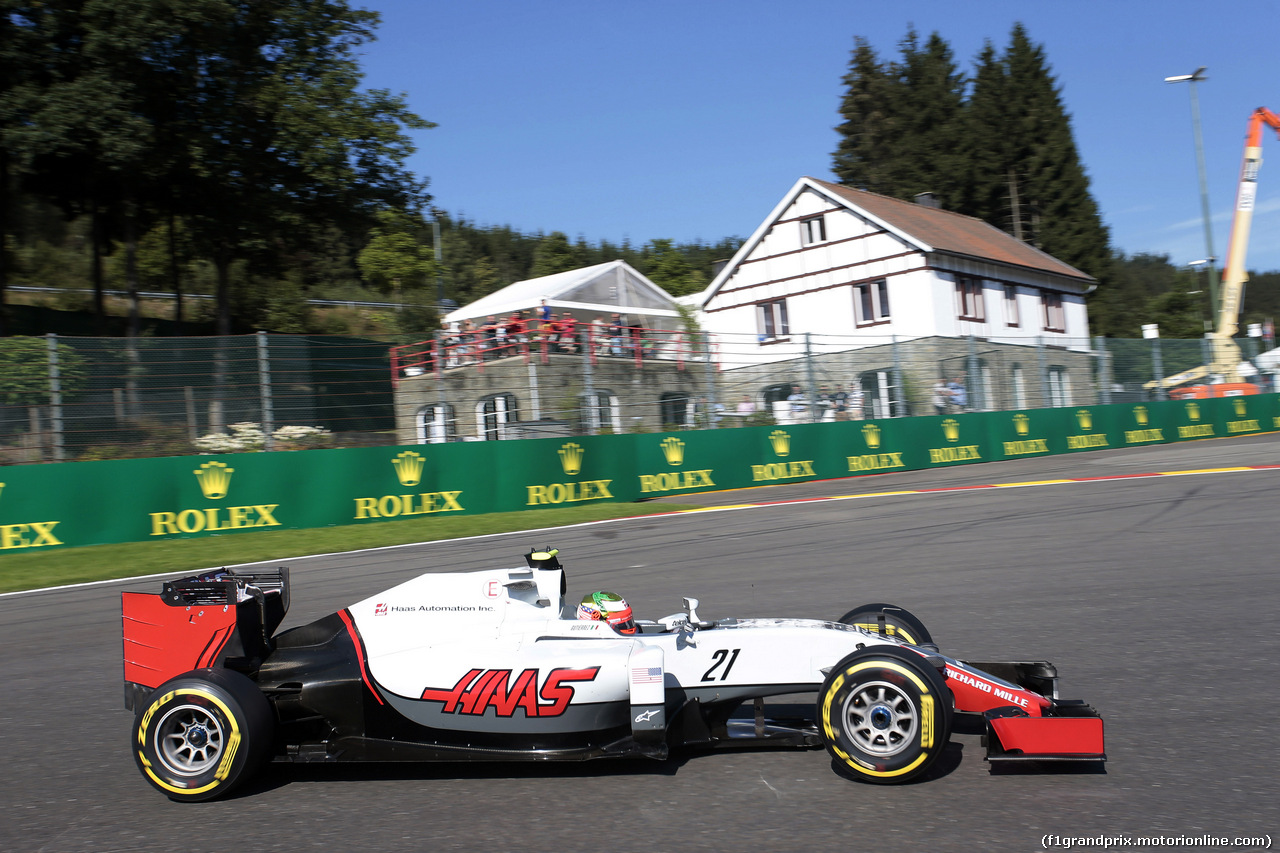 GP BELGIO, 26.08.2016 - Prove Libere 1, Esteban Gutierrez (MEX) Haas F1 Team VF-16