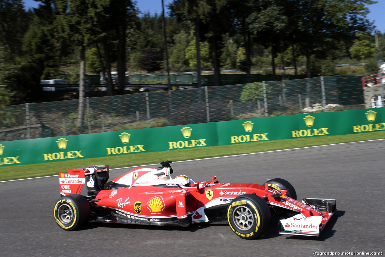 GP BELGIO, 26.08.2016 - Prove Libere 1, Sebastian Vettel (GER) Ferrari SF16-H