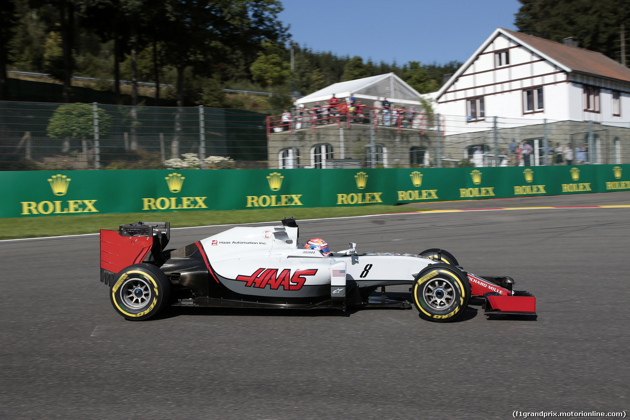 GP BELGIO, 26.08.2016 - Prove Libere 1, Romain Grosjean (FRA) Haas F1 Team VF-16