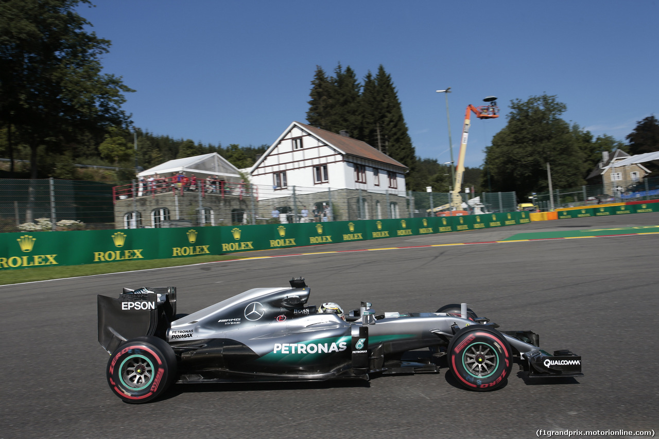 GP BELGIO, 26.08.2016 - Prove Libere 1, Lewis Hamilton (GBR) Mercedes AMG F1 W07 Hybrid