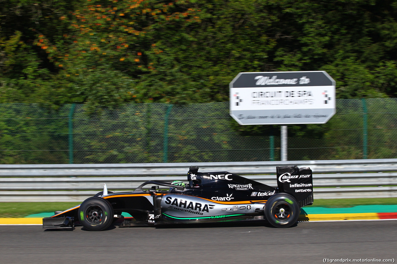 GP BELGIO, 26.08.2016 - Prove Libere 1, Nico Hulkenberg (GER) Sahara Force India F1 VJM09