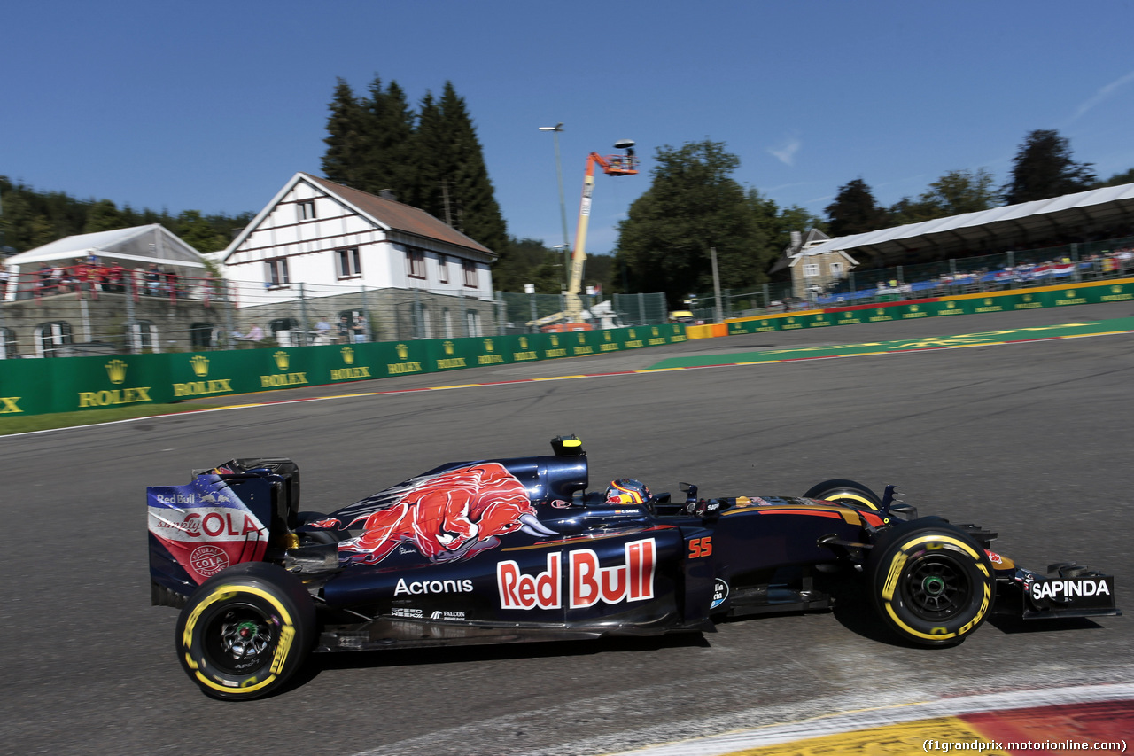 GP BELGIO, 26.08.2016 - Prove Libere 1, Carlos Sainz Jr (ESP) Scuderia Toro Rosso STR11