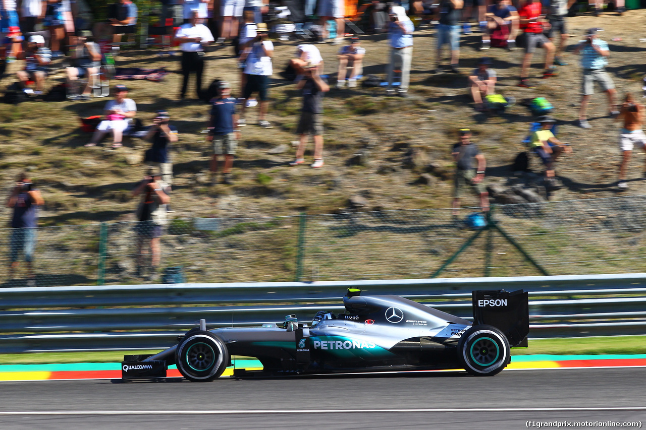 GP BELGIO, 26.08.2016 - Prove Libere 1, Nico Rosberg (GER) Mercedes AMG F1 W07 Hybrid