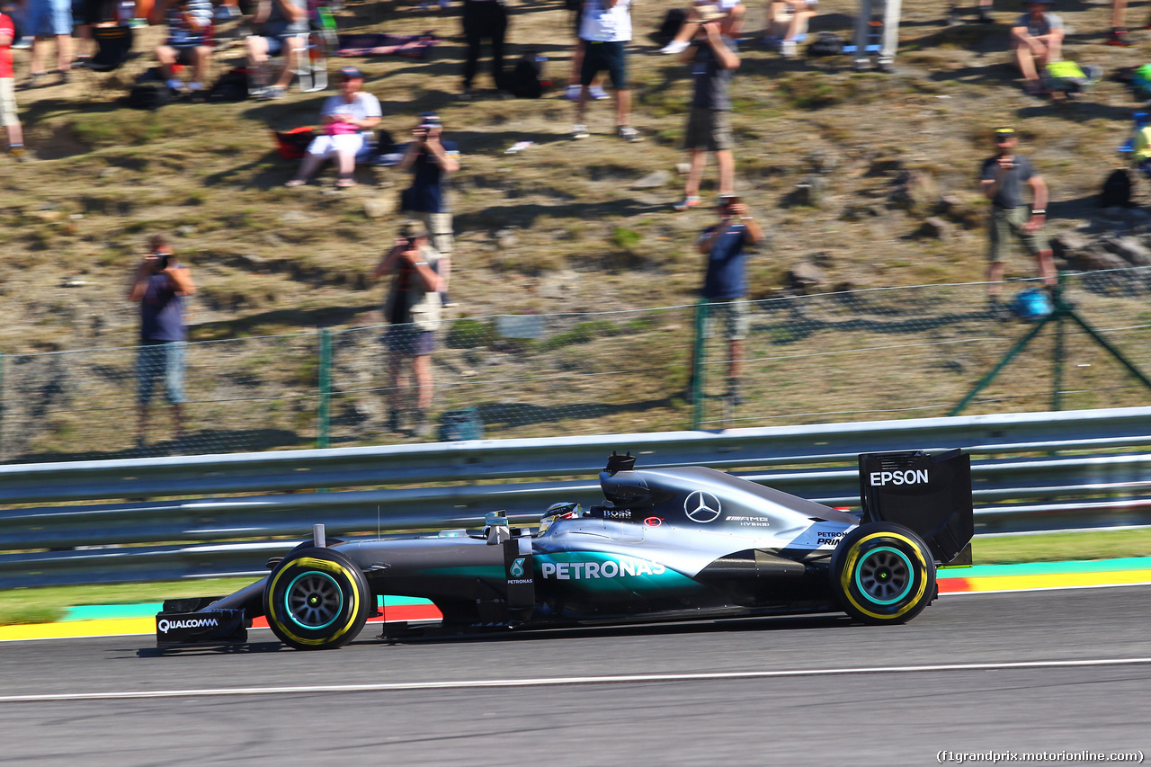 GP BELGIO, 26.08.2016 - Prove Libere 1, Lewis Hamilton (GBR) Mercedes AMG F1 W07 Hybrid